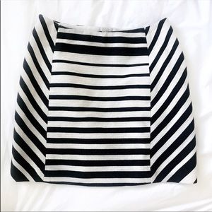H&M Striped Miniskirt